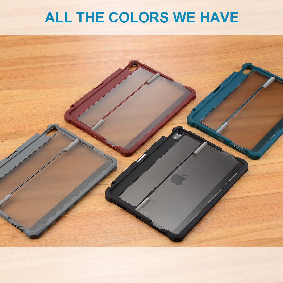 Top sell tablet heavy duty soft tpu bumper case cover with flexible standing for ipad pro 11